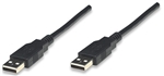 Hi-Speed USB Cable A Male / A Male, Black, 1.8 m (6 ft.)