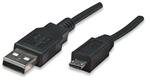 Hi-Speed USB Device Cable A Male / Micro-B Male, 1 m (3 ft.), Black