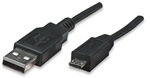Hi-Speed USB Device Cable A Male / Micro-B Male, 1.8 m (6 ft.), Black