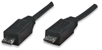 Hi-Speed USB Device Cable Micro-A Male / Micro-B Male, 1 m (3 ft.), Black