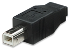 Hi-Speed USB Adapter B Male / Micro-AB Female, Black