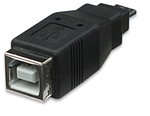 Hi-Speed USB Adapter B Female / Micro-A Male, Black