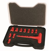 Insulated 1/4" T Handle Inch Socket Set