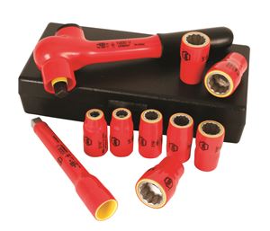 Insulated 3/8" Drive Socket Set 10 Pc