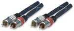 Composite Audio Cable Dual-Cinch RCA to Dual-Cinch RCA, Blue, 3 m (10 ft.)