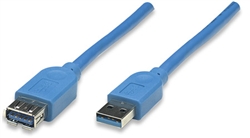 SuperSpeed USB Extension Cable A Male / A Female, 2 m, Blue