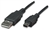 Hi-Speed USB Device Cable A Male / Mini-B Male, 0.3 m (1 ft.), Black