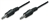 Stereo Audio Cable 3.5 mm Stereo Male to Male, Black, 0.3 m (1 ft.)