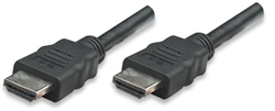 High Speed HDMI Cable With Ethernet Channel HDMI Male to Male, Shielded, Black, 2 m (6.5 ft.)