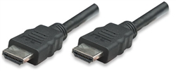 High Speed HDMI Cable With Ethernet Channel HDMI Male to Male, Shielded, Black, 15 m (50 ft.)