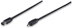 FireWire Device Cable 6-pin to 4-pin, 1.8 m (6 ft.), Black