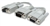 VGA Splitter Cable HD15 Male / (2) HD15 Female, 6 in. (15 cm), White