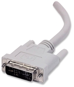 Monitor Cable DVI-A Male to HD15 Male, White, 1.8 m (6 ft.)