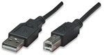 Hi-Speed USB Device Cable A Male / B Male, 3 m (10 ft.), Black