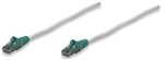 Crossover Cable, Cat6, UTP RJ-45 Male / RJ-45 Male, 25 ft. (7.5 m), Grey w/ Green Boot