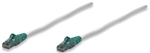 Crossover Cable, Cat6, UTP RJ-45 Male / RJ-45 Male, 50 ft. (15.0 m), Grey w/ Green Boot