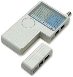 4-in-1 Cable Tester RJ-11, RJ-45, USB and BNC