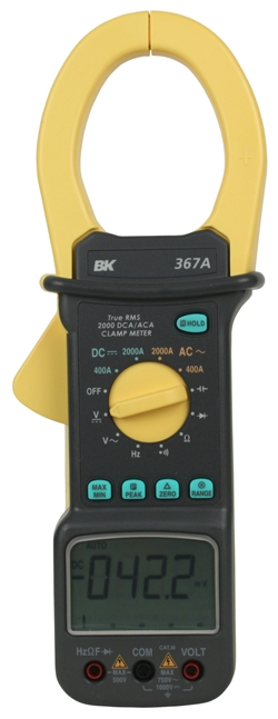 AC/DC Multifunction True RMS Current Clamp Meter, 2000A