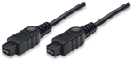 FireWire 800 Device Cable 9-pin to 9-pin, 1.8 m (6 ft.), Black