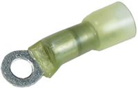 12-10 AWG 1/4" Crimp-Solder-Seal Ring Connectors