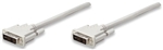 Monitor Cable DVI-A/D Single Link Male to DVI-A/D Single Link Male, Beige, 7.5 m (25 ft.)