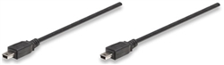 Hi-Speed USB 2.0 OTG Cable Mini B Male / Mini B Male, Black, 6 ft., (1,8 m)
