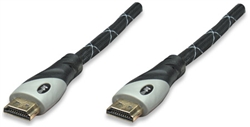 High Speed HDMI Cable HDMI Male to Male, Shielded, Black/Gray, 5 m (16.5 ft.)