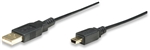 Hi-Speed USB Device Cable A Male / Mini-B Male, 3 m (10 ft.), Black