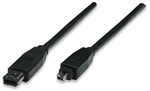 FireWire Device Cable 6-pin to 4-pin, 1.8 m (6 ft.), Black