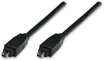 FireWire Device Cable 4-pin to 4-pin, 1.8 m (6 ft.), Black