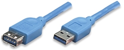 SuperSpeed USB Extension Cable A Male / A Female, 2 m, Blue