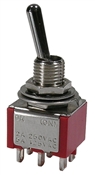 Economy Sub-Miniature Toggle Switch DPDT On-(On) 5A @ 125VAC