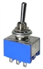 UL/CSA Approved Economy Sub-Miniature Toggle Switch 3PDT On-Off-On 5A @ 125VAC or 28VDC