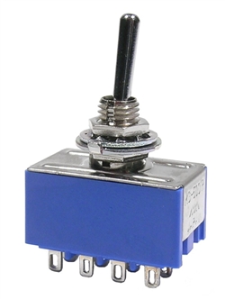Standard Sub-Miniature Switch 4PDT On-On 6A @ 125VAC