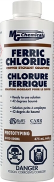 Ferric Chloride (Copper Etchant), 500 ml (17 oz) liquid