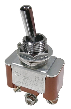 Toggle Switches SPDT On-Off-On CSA 15A/125VAC 6A/250VAC (20A/30VDC) Screw Terminals