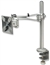 LCD Monitor Pole Supports one monitor, double-link swing arm, Silver