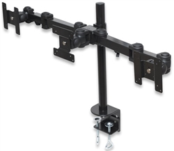 LCD Monitor Pole Supports three monitors, double-link swing arms