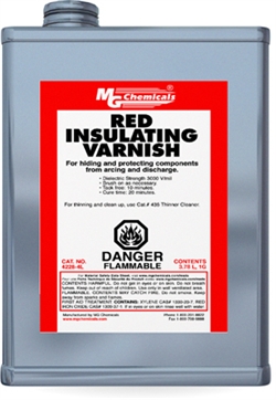 Red Insulating Varnish, 3.78 litres (1 gallon) liquid