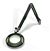 LED Illuminated Magnifier Green-Lite  6", 2x (4 Diop), 43" arm, SD Base Assembly, Multi Angle LEDs, 120-240V, Racing Green