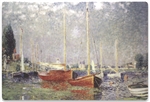 Notebook Computer Skin Fits Most Widescreens Up to 17 in., Monet, Red Boats at Argenteuil