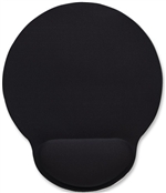 Wrist-Rest Mouse Pad Black, Gel-like Foam
