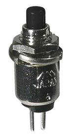 Push Button Switch SPST Off-(On) N/O Black Button