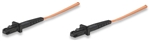 Fiber Optic Patch Cable, Duplex, Multimode MTRJ/MTRJ, 50/125um, 7.0 ft (2.0 m), Orange