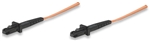 Fiber Optic Patch Cable, Duplex, Multimode MTRJ/MTRJ, 50/125um, 10.0 ft (3.0 m), Orange