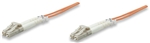 Fiber Optic Patch Cable, Duplex, Multimode LC/LC, 50/125um, 14.0 ft (5.0 m), Orange