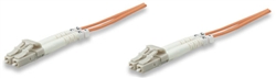 Fiber Optic Patch Cable, Duplex, Multimode LC/LC, 50/125um, 33.0 ft (10.0 m), Orange