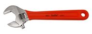 8" Chrome Adjustable Wrench with Red Cushion Grip Handle, Carded