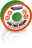 SAC305 (Sn96) LF, NC,  0.032", 21 Gauge, 96.3% tin, 0.7% copper and 3% silver, 1 lb (454 g) Spool, Lead-Free Solder Wire