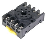 10 AMP Octal Base Socket - 35mm Track Mount - for 50-13x and 50-16x relays.